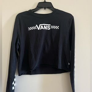 - Vans Cropped Black Long-Sleeve -